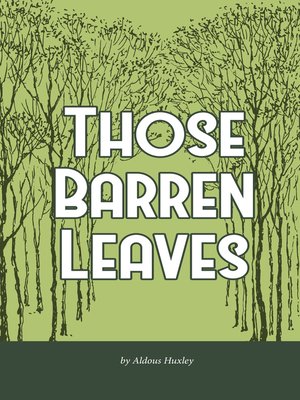 cover image of Those Barren Leaves